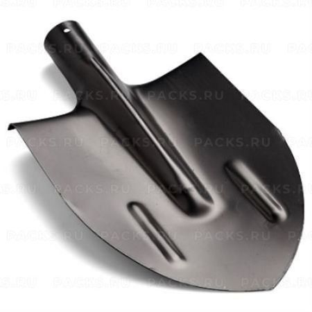 Лопата штыковая остроконечная под черенок d-38 рельс. сталь