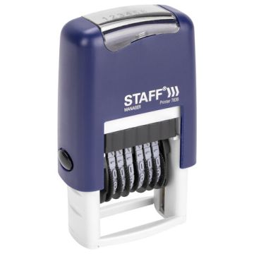 Нумератор 6-разрядный STAFF оттиск 22х4 мм 1/10 (клиент)