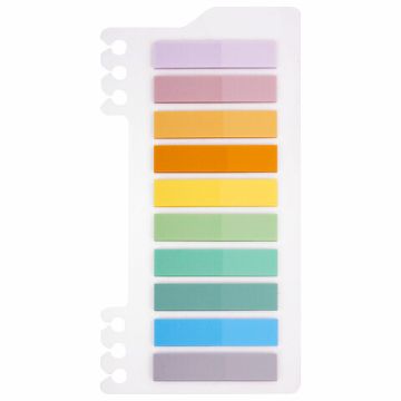 Закладки клейкие пластиковые 45х10мм 10цв х20л пастель BRAUBERG 1/24/288 (Клиент)