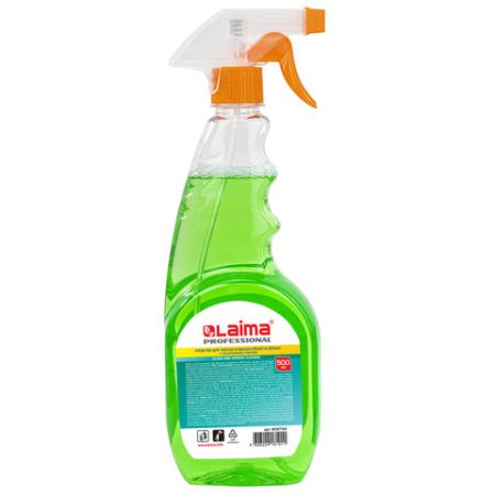 Средство для мытья стекол и зеркал 500мл триггер с нашатырным спиртом ЛАЙМА PROFESSIONAL 1/12
