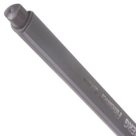 Ручка капиллярная (линер) BRAUBERG Aero, СЕРАЯ, трехгранная, металлич. наконечник, 0,4мм, 142258