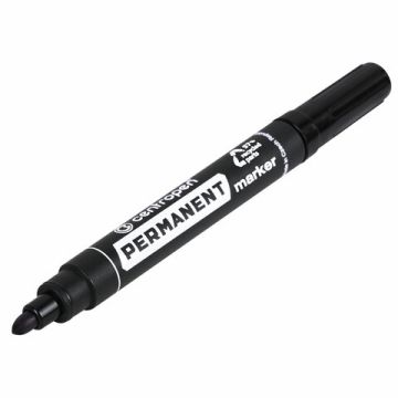 Маркер перманентный черный 2,5мм круглый наконечник CENTROPEN 1/10/1000