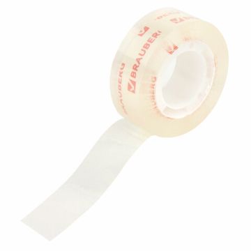 Клейкая лента (скотч) (19х33) кристальная BRAUBERG к-т 2шт 1/80 (Клиент)