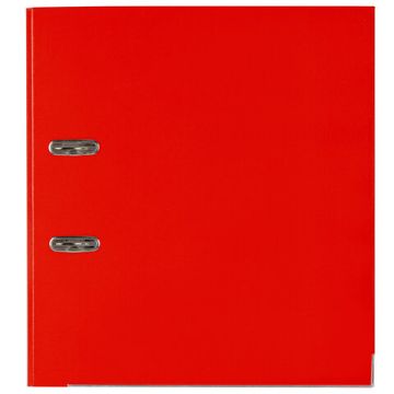 Папка-регистратор А4 50мм BRAUBERG прочная с уголком красная покр пластик 1/5 (Клиент)