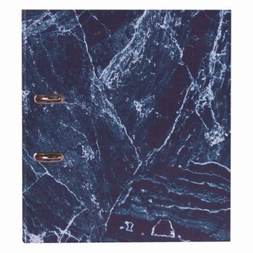 Папка-регистратор А4 80мм STAFF Basic с мраморным покрытием синяя без уголка 1/20  (Клиент)