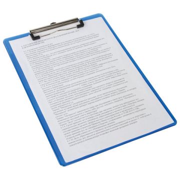 Доска-планшет с прижимом А4 22,6х31,5см 2мм пластик синий BRAUBERG Energy 1/48 (Клиент)