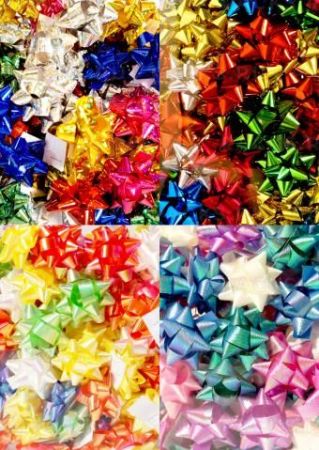 Бант-звезда 6см цвета микс 50/50