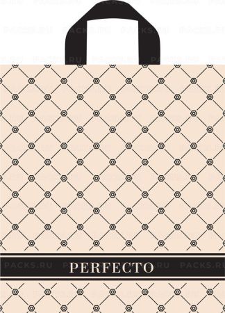 Пакет с петлевой ручкой (31х35)-95 Перфекто Карамель Тико 25/300