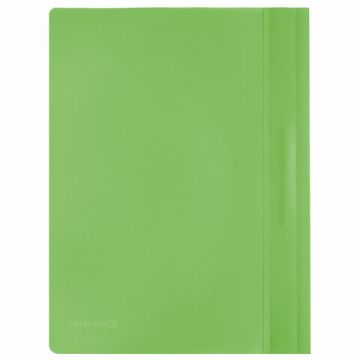 Папка скоросшиватель с прозр верхн лист BRAUBERG А4 салатовый 1/25
