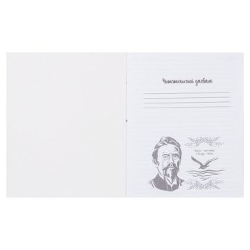Дневник читательский А5 40л скоба, обложка картон ПИФАГОР Кот ученый 1/50