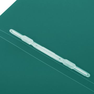 Папка с пластиковым скоросшивателем BRAUBERG Office зеленая до 100 листов 0,5мм 1/24 (клиент)