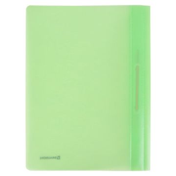 Папка скоросшиватель с прозр верхн лист BRAUBERG А4 мятный 1/25 (Клиент)