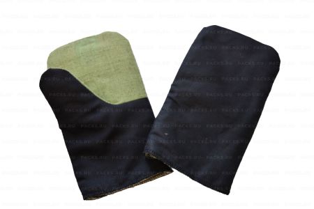 Рукавицы утепленные ХБ с брезентовым наладонником 1/10/100