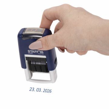Датер-мини STAFF месяц цифрами оттиск 22х4 мм Printer 7810 BANK
