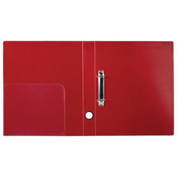 Папка на 2 кольца 40мм до 300 листов 0,9мм красная BRAUBERG 1/10/60