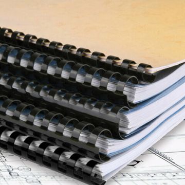 Пружины пласт. д/переплета BRAUBERG, КОМПЛЕКТ 100шт, 8 мм (для сшивания 21-40л), черные 1/20