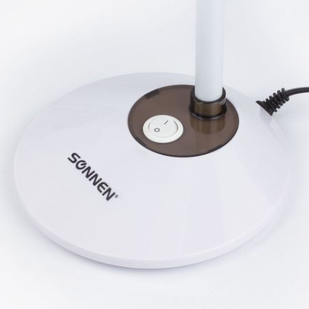 Светильник настольный SONNEN OU-607 на подставке цоколь E27 белый/коричневый 1/12 (Клиент)