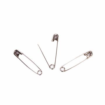 Булавки английские 32мм никелированные 50шт BRAUBERG 1/40/400 (Клиент)