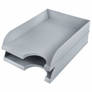 Лоток горизонтальный для бумаг 350х253х65мм серый Standard Brauberg 1/20