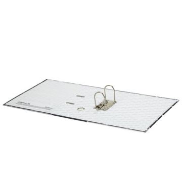 Папка-регистратор А4 75мм STAFF с мраморным покрытием черная  с уголком съем механ 1/50 (Клиент)