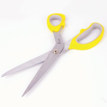 Ножницы 230мм портновские желтые с резиновыми вставками ОСТРОВ СОКРОВИЩ 1/12/96 (Клиент)