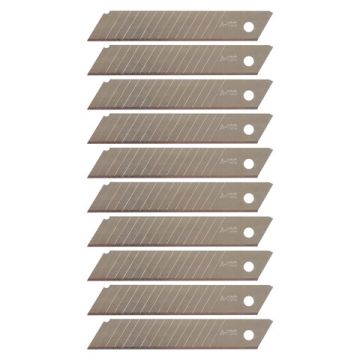 Лезвия для ножей 18мм 10шт толщ лезвия 0,38мм эконом STAFF 1/10/400