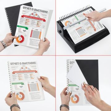 Обложки для переплета А3 100шт 150мкм прозрачные ОФИСМАГ 1/10