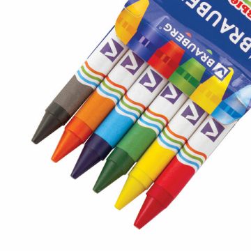 Карандаши восковые 06цв BRAUBERG 1/48/288