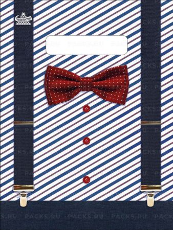 Пакет с вырубной ручкой (19х25)-30 Костюмчик 100/3000