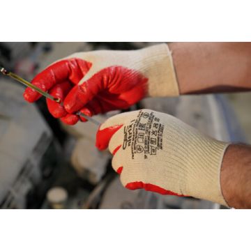 Перчатки спец МБС НИТРИКС (маслобензостойкие) красные 13 класс 8 размер 1/15/250 (Клиент)