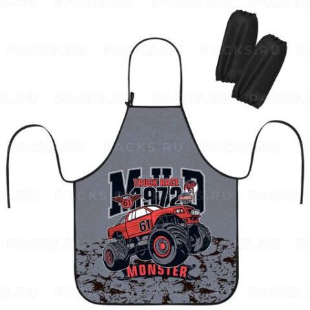 Фартук с нарукавниками 45x54см Truck race ЮНЛАНДИЯ 1/54