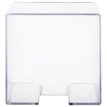 Подставка для бумажного блока 90х90х50мм пластиковая прозрачная BRAUBERG 1/20 (Клиент)