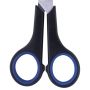 Ножницы 165мм метал черно-синие вставки европодвес Soft Grip Brauberg 1/12
