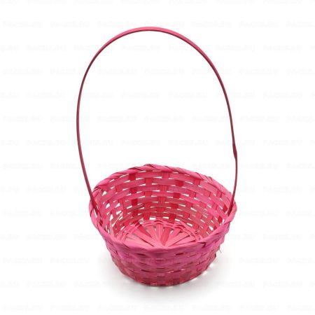 Корзина плетеная 28х13х9,5см розовая 1/1