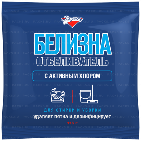 Отбеливатель 115г Белизна с активным хлором Золушка С-28-05 1/30