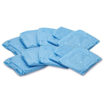 Халат на кнопках голубой одноразовый ХL (10шт) снаблайн 1/10 (Клиент)