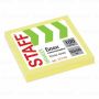 Блок самоклеящийся 50х50мм 100л желтый пастель STAFF 1/12/384