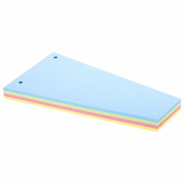 Разделители листов (трапеция 230х120х60 мм) картонные, КОМПЛЕКТ 100 штук, ассорти, BRAUBE (Клиент)