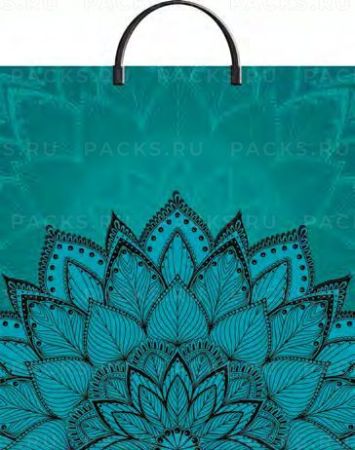 Пакет с пластмассовыми ручками (35х36)-85 Сказочный веер Тико 10/100 