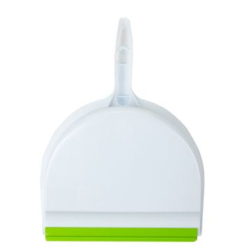 Совок для мусора со щеткой-сметкой пластик резиновая кромка ЛЮБАША 1/24 (клиент)