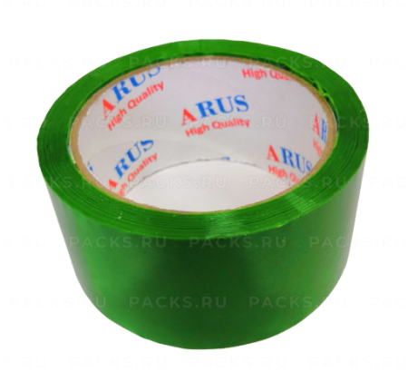 Клейкая лента цветная (48х57) зеленая ARUS (АРУС) 6/36 