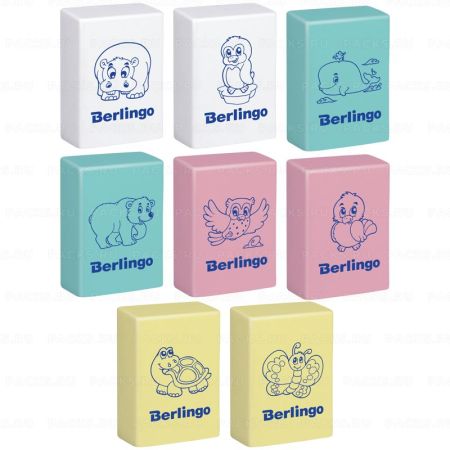 Ластик 28x18х10 прямоугольный термопластичная резина Animals Berlingo 1/80