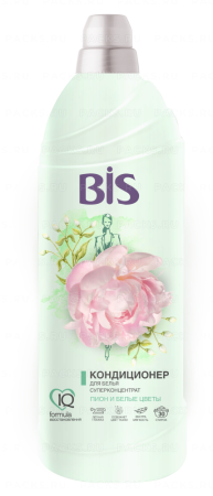 Кондиционер для белья 900мл концентрат BIS Пион и белые цветы 1/6
