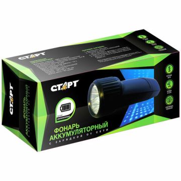 Фонарь СТАРТ 5хLED вилка заряд от сети LHE 509-B1 1/30/120
