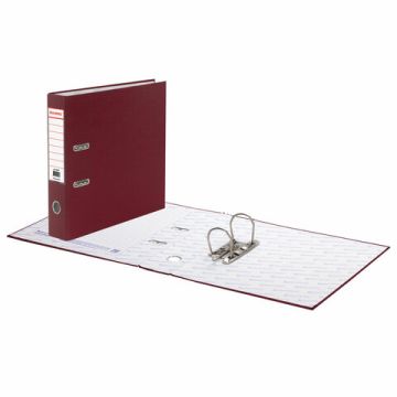 Папка-регистратор А4 70мм BRAUBERG с покрытием из ПВХ, бордовая (удвоенный срок службы) 1/20