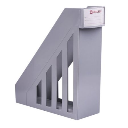 Лоток вертикальный для бумаг 277х100х290мм серый Maxi Brauberg 1/20 (Клиент)