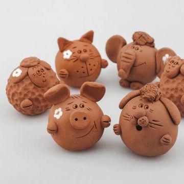 Масса керамическая для лепки ОСТРОВ СОКРОВИЩ 500 г терракот 1/36 (клиент)