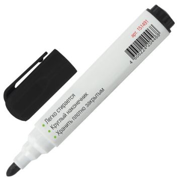 Маркер для доски черный 5мм круглый наконечник Manager STAFF 1/12