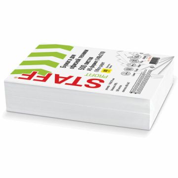 Бумага А5 500л 80г/м2  белизна 149% белая STAFF Profit 1/10