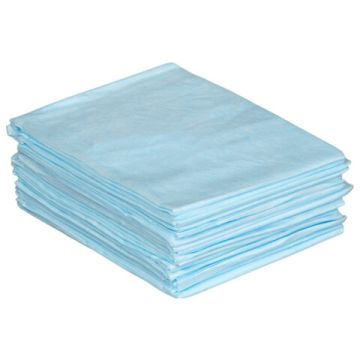 Простыни ЧИСТОВЬЕ  нестер., комплект 20шт 80х200см, спанбонд 14 г/м2, голубые 1/40 (клиен
